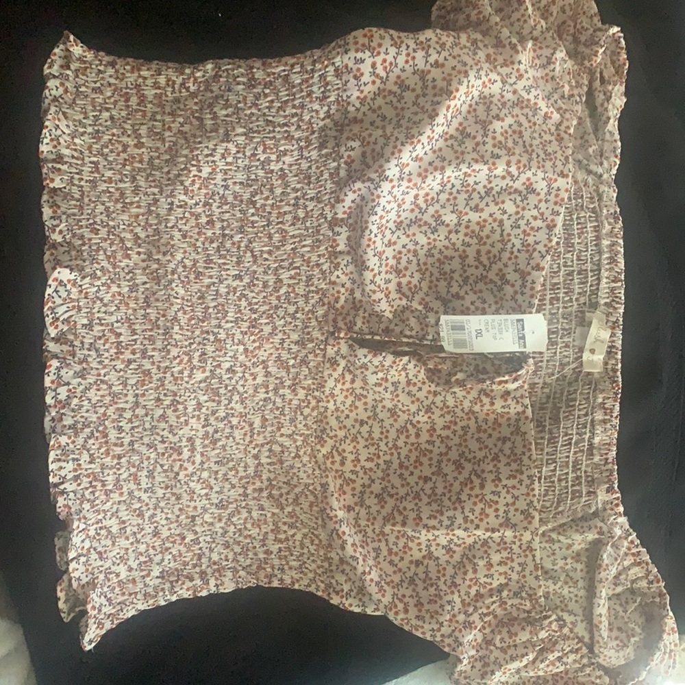 Cream Crop Top